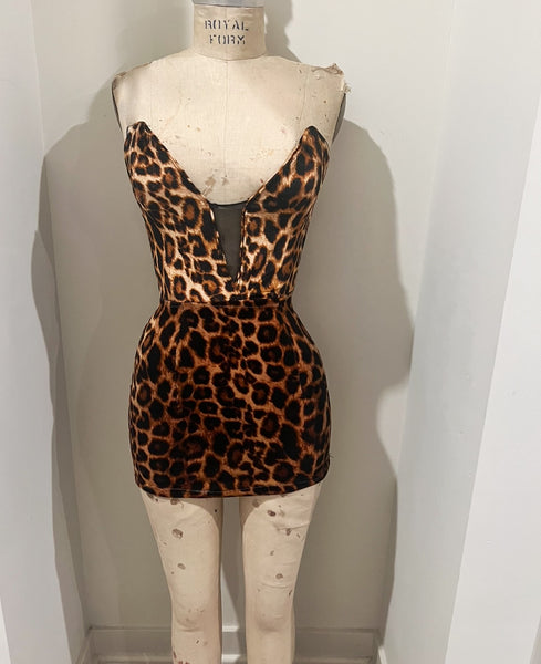 Mini Leopard Dress